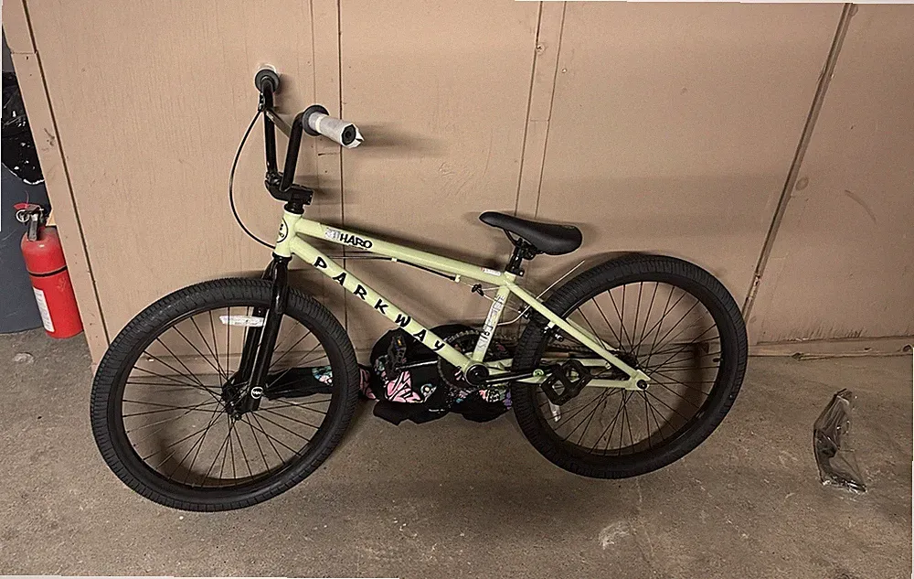 Haro Parkway 24in BMX Bike, 20in Frame, Green/Black, 1 Speed, Side Pull Brake